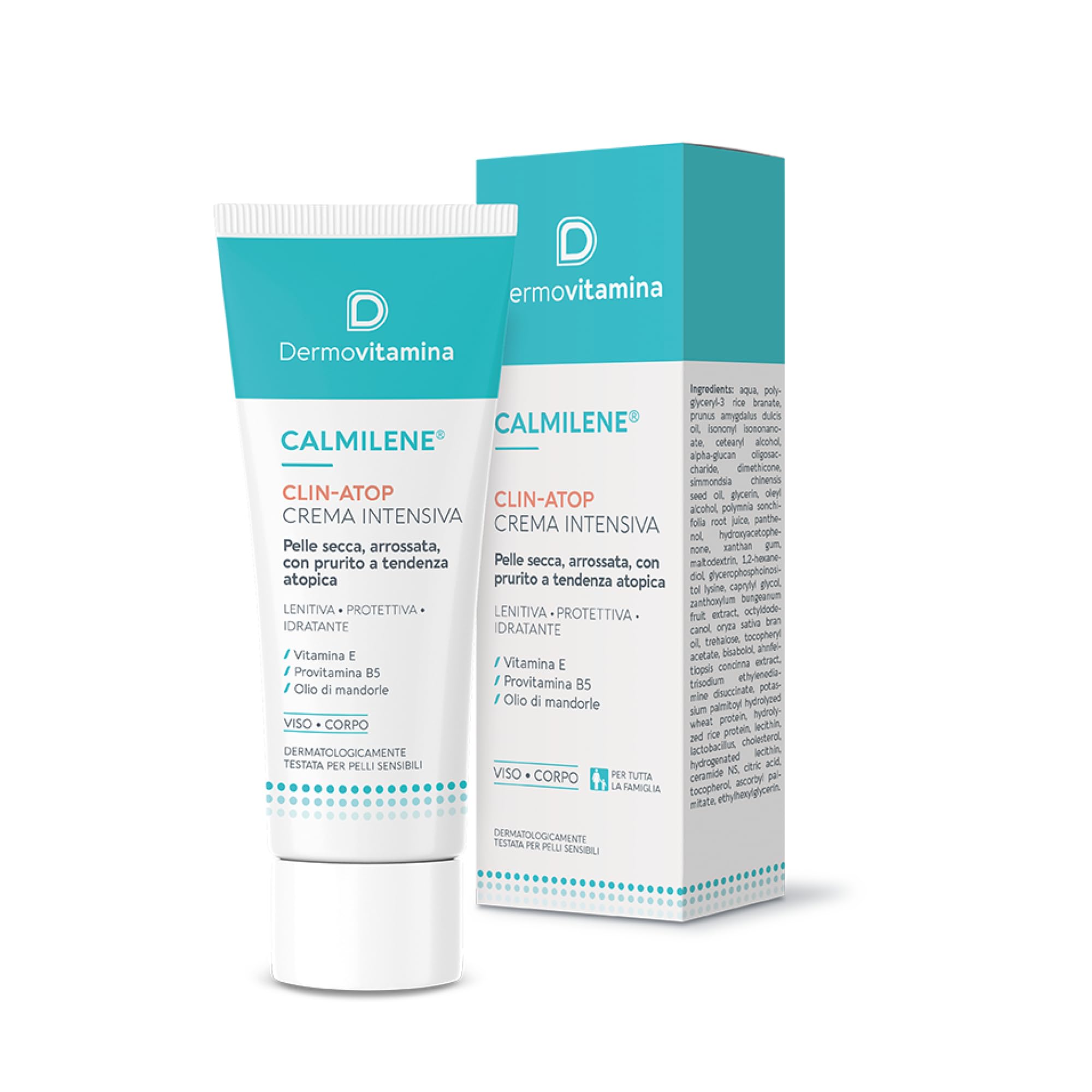 "Dermovitamina Calmilene Clin Atop Cream per Pelle Secca Rinkaizza	linesi, Acidrezza e Vermiglio per adulti e bambini - 